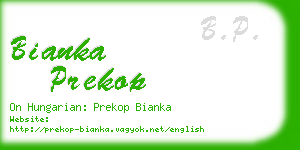 bianka prekop business card